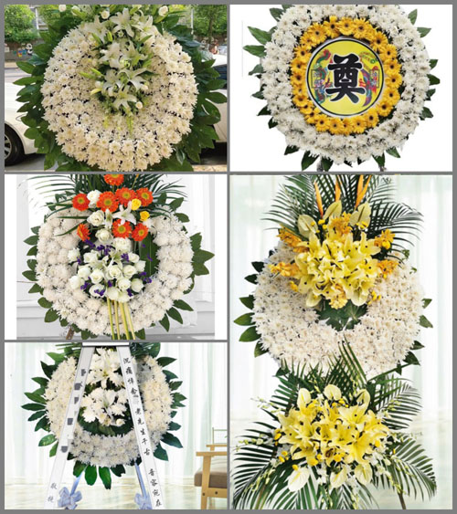 湖北武汉市江夏区纸坊街道花圈速递